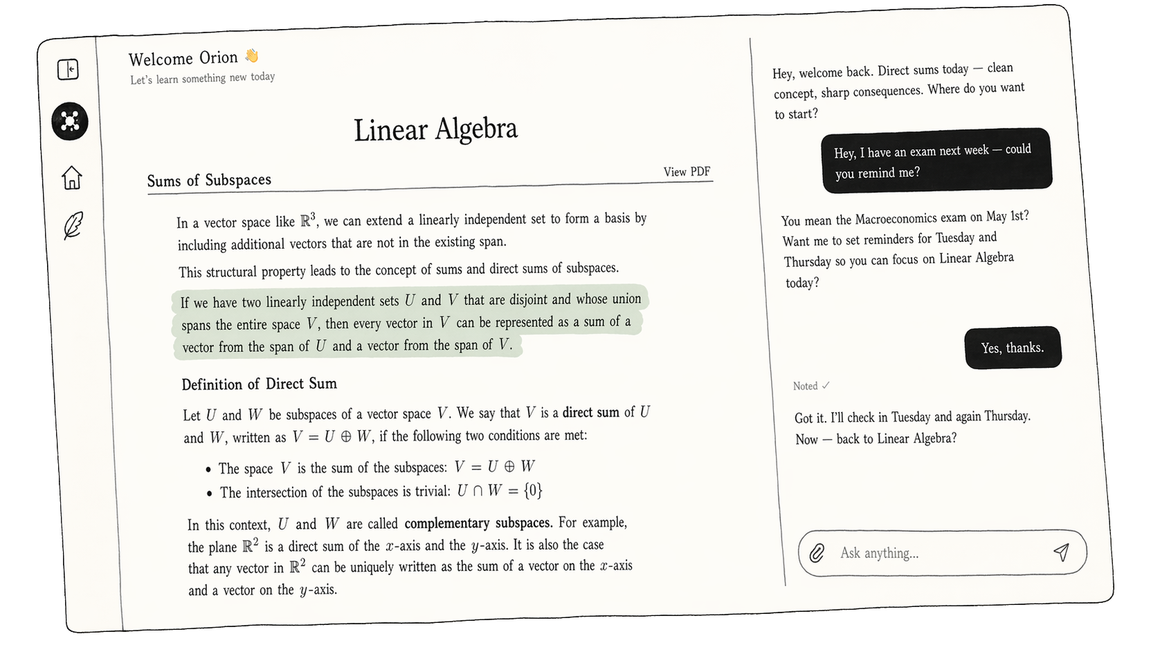 Pallas - AI Learning Workspace
